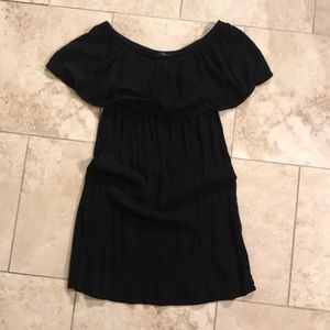 Black off the shoulder dress